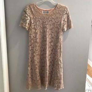 Nude Lace Tea Dress /// Jessica Howard